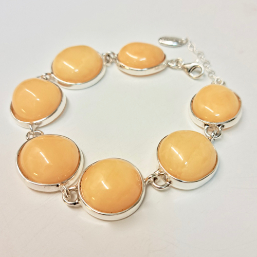 HWG-2301 Bracelet Butterscotch Amber $275 at Hunter Wolff Gallery